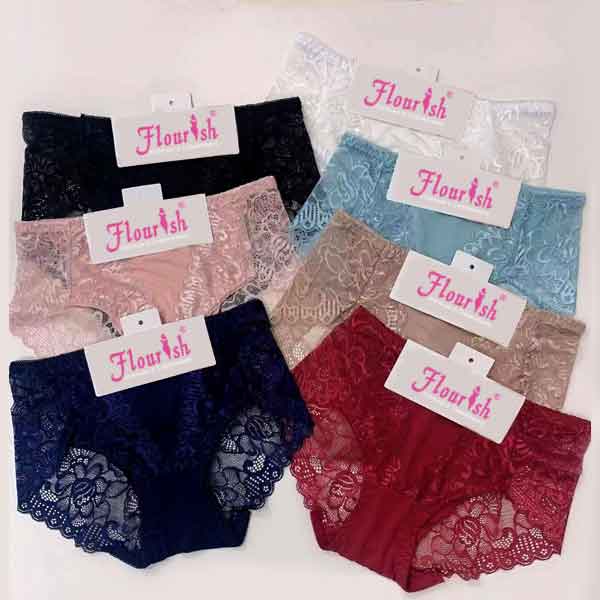 Flourish FL-129892A Printed Panty Pack for women