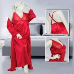 Maroon 2 Pieces Gown