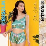 Printed Silk Mini Dress