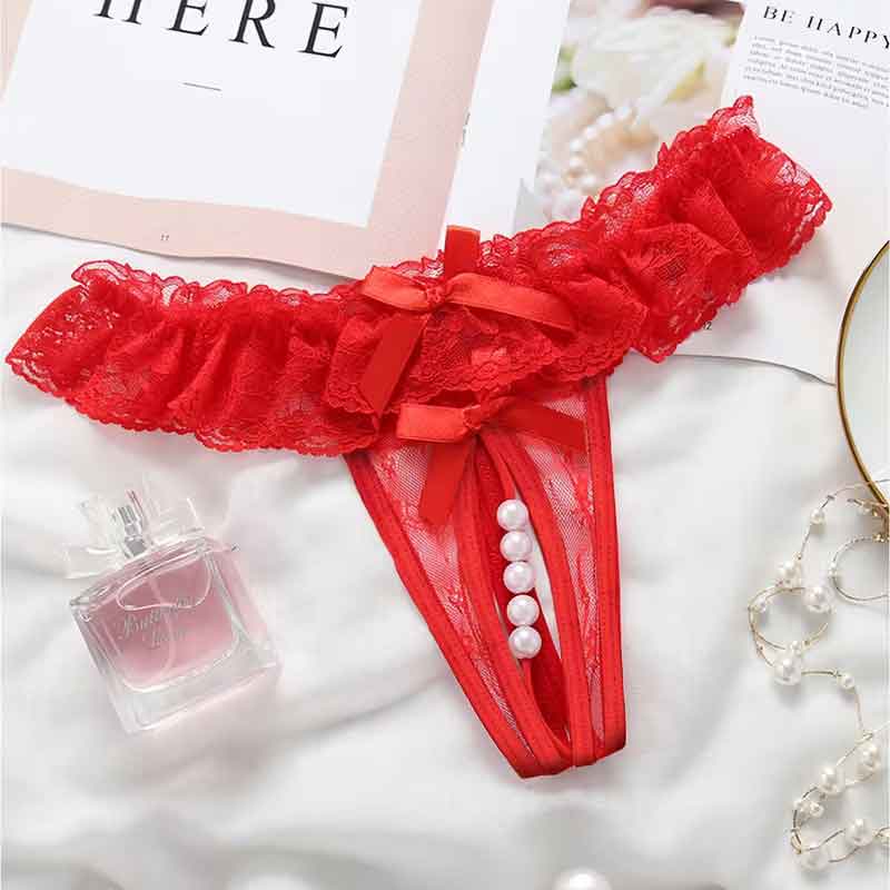 Open Crotch with Beads