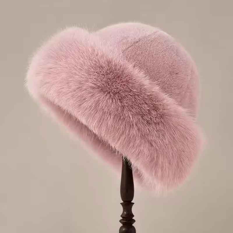 Fluffy Fur Bucket Cap