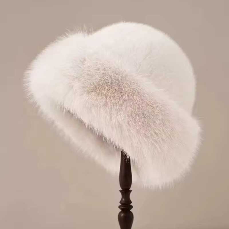 Fluffy Fur Bucket Cap