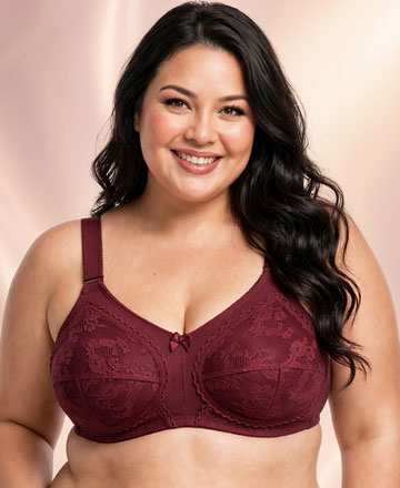 Flourish Disclosure Cup G and H Bra non padded wire free full coverage heavy bust support in Pakistan